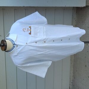 CIGAR AFICIONADO Collection‎ Pocket White Cotton XL Button Up Shirt VTG 90s NEW
